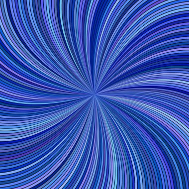 Mavi soyut psychedelic spiral patlama şerit arka plan