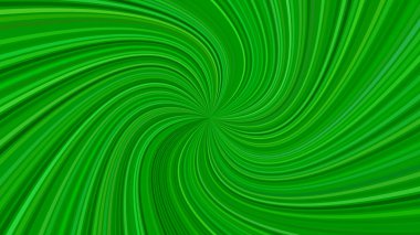 Yeşil soyut psychedelic spiral şerit arka plan - vektör grafik