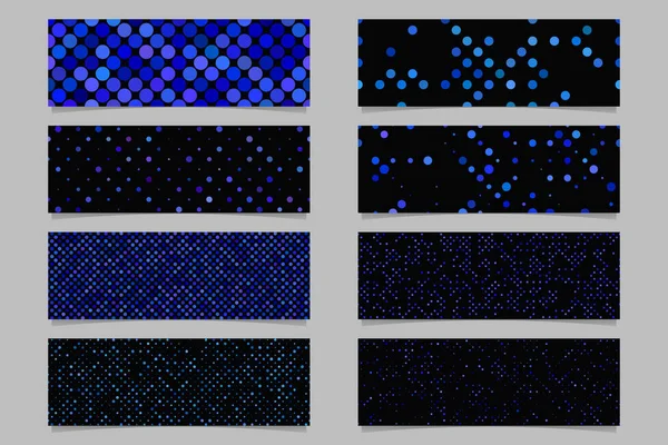Conjunto de fondo de banner de patrón de círculo - diseños modernos de plantillas vectoriales — Archivo Imágenes Vectoriales