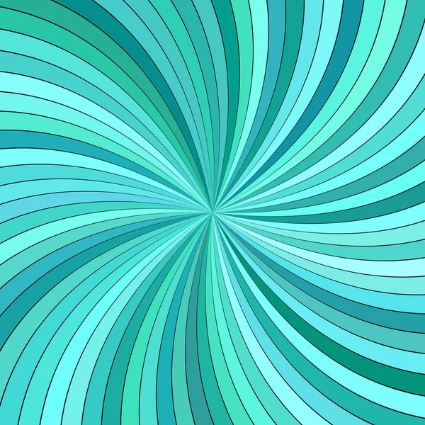 Tyrkysová abstrakt psychedelická kroužkové pruhy pozadí-vektorová ilustrace — Stockový vektor