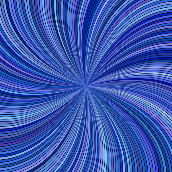 Azul abstrato psicodélico espiral explosão listras fundo — Vetor de Stock