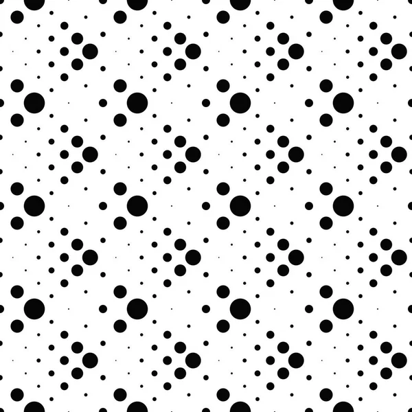 Seamless dot pattern background - monochrome abstract vector graphic — Stock Vector