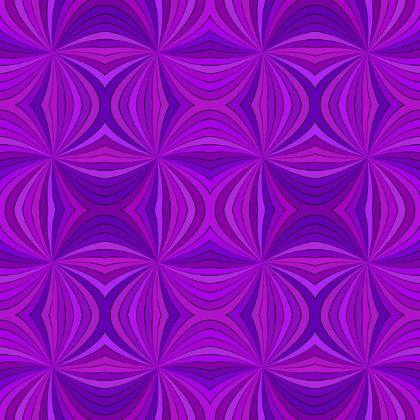 Violet abstrait hypnotique sans couture rayé motif spirale conception de fond — Image vectorielle