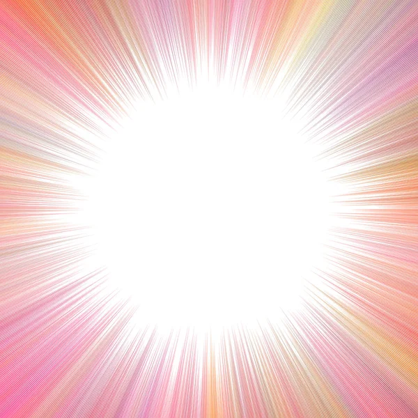 Colorato sfondo astratto psichedelico starburst con spazio vuoto — Vettoriale Stock