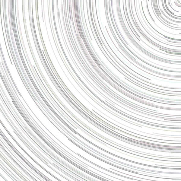 Fondo abstracto psicodélico colorido de líneas circulares concéntricas — Archivo Imágenes Vectoriales
