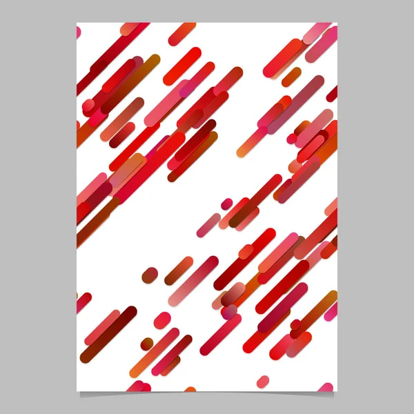 Roter moderner Farbverlauf diagonal Streifenmuster Flyer Hintergrund — Stockvektor
