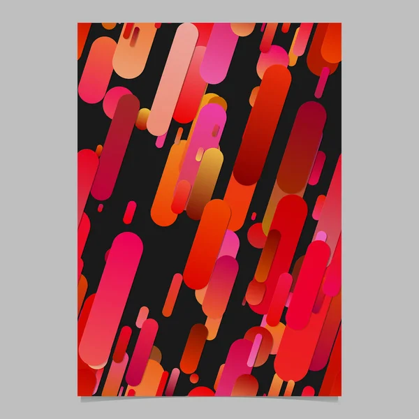 Roter moderner abstrakter Verlauf abgerundete Streifenmuster Broschüre Hintergrund — Stockvektor