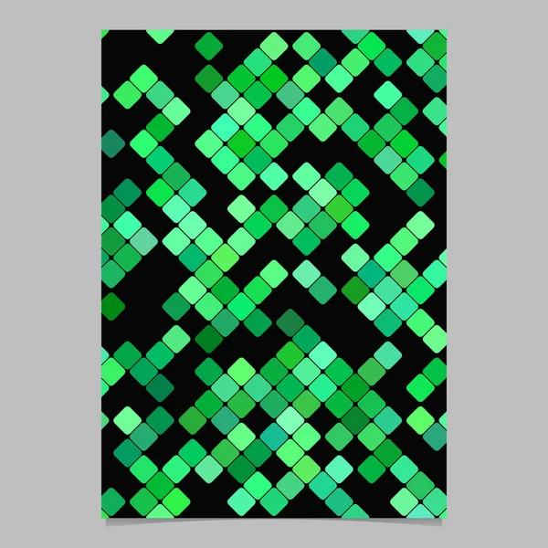 Зеленый абстрактный шаблон шаблона листовки - фон векторной страницы — стоковый вектор