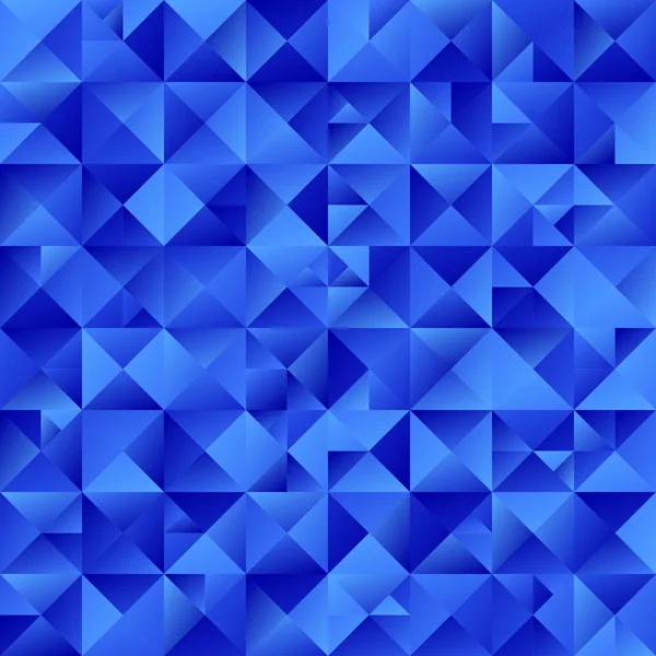 Abstract dynamic polygonal blue gradient triangle mosaic background — ストックベクタ