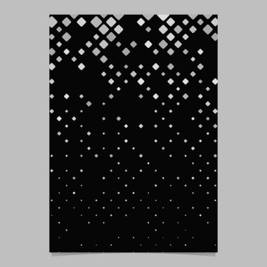 Soyut yuvarlak kare mozaik desen broşür şablonu arka plan