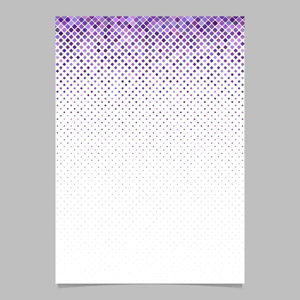 Plantilla geométrica de folleto de fondo de patrón cuadrado diagonal - diseño gráfico — Vector de stock