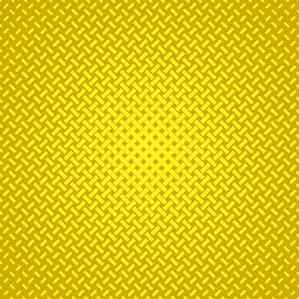 Yellow geometric halftone  pattern background - vector graphic from lines — Stock Vector