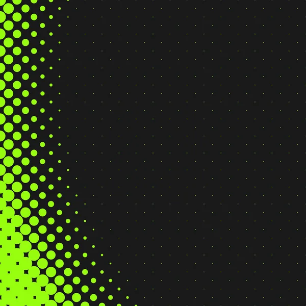 Groene halftoon dot patroon achtergrond sjabloon-vector illustratie — Stockvector