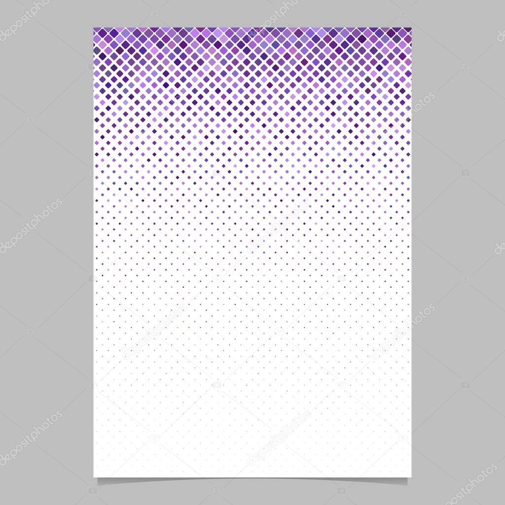 Geometric diagonal square pattern background brochure template - graphic design