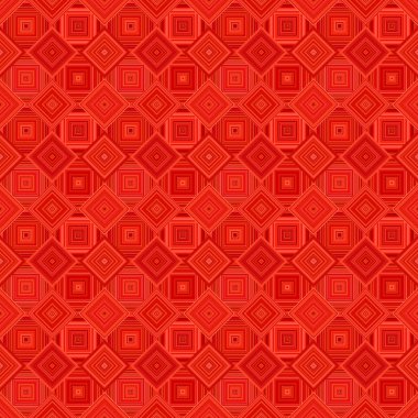 Kırmızı geometrik diyagonal kare kiremit mozaik desen arka plan