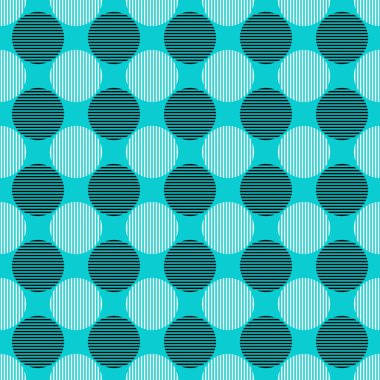 Basit seamless modeli - vektör daire arka plan illüstrasyon