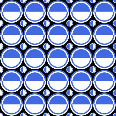 Dikişsiz geometrik daire desen arka plan tasarımı - renk vektör grafik