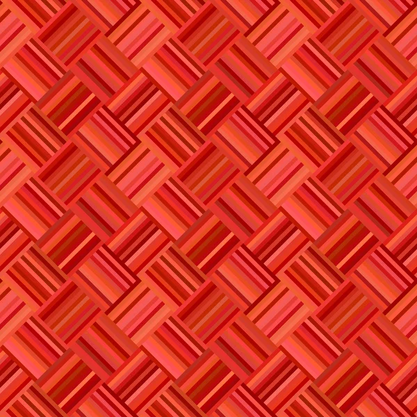 Rotes geometrisches diagonales Streifenmuster - Vektormosaik Hintergrund — Stockvektor