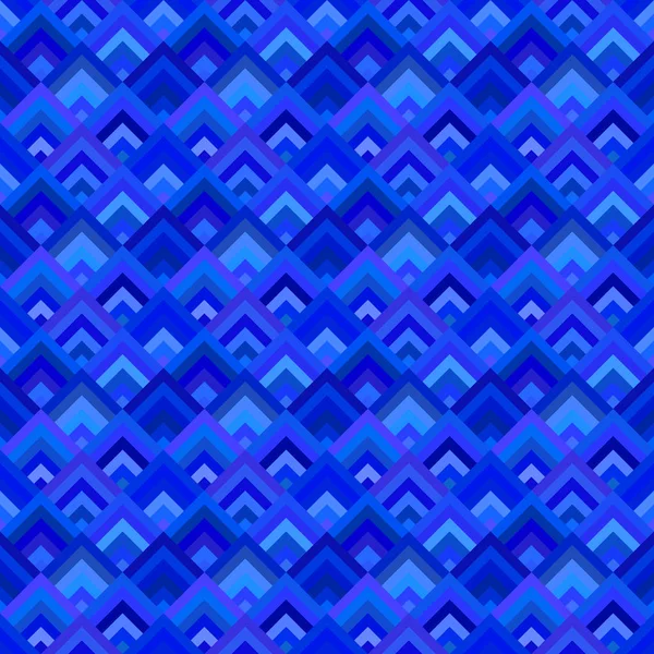Blau nahtlose diagonale Formmuster - Vektorfliese Mosaik Hintergrundgrafik — Stockvektor