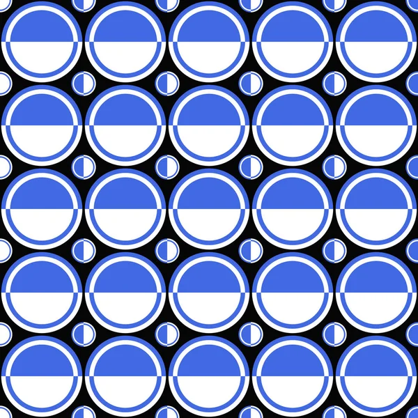 Design de fundo de padrão de círculo geométrico sem costura - gráfico vetorial de cores — Vetor de Stock