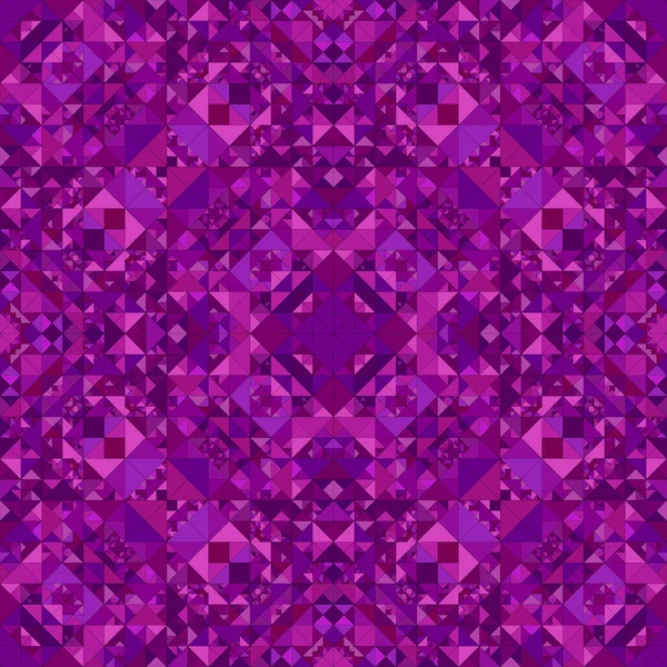 Violet abstrait répétition triangle mosaïque kaléidoscope motif papier peint — Image vectorielle