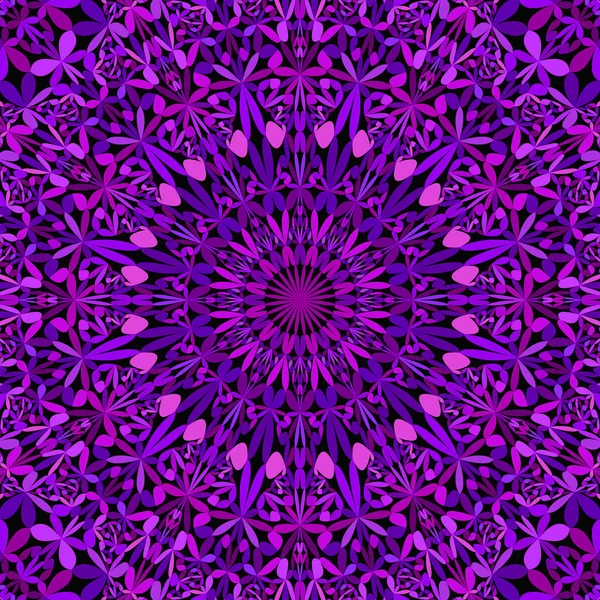 紫色丛林花园曼达拉壁纸 - 矢量瑜伽背景 — 图库矢量图片