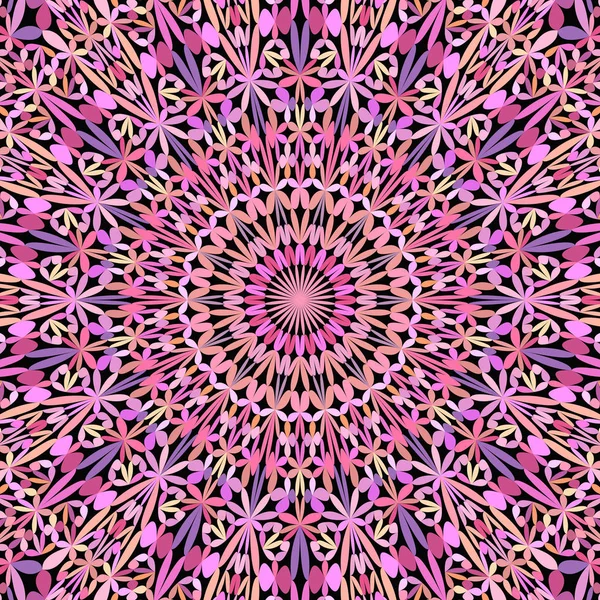 Kleurrijke abstracte Petal tuin Mandala patroon behang — Stockvector