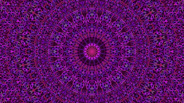 Púrpura abstracto floral adornado mandala fondo de pantalla de diseño — Vector de stock