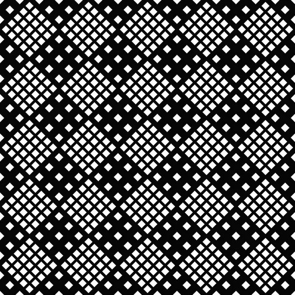Abstrakte schwarz-weiße diagonale quadratische Muster Hintergrunddesign — Stockvektor