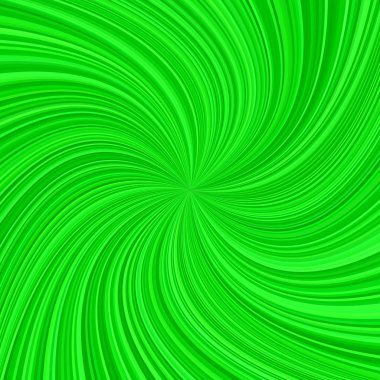 Yeşil soyut spiral ışınları arka plan
