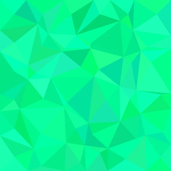 Fondo de mosaico de azulejo triángulo verde - ilustración vector polígono — Vector de stock