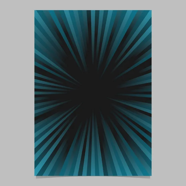 Plantilla de fondo de folleto de explosión de rayos abstractos - diseño de papelería vectorial — Vector de stock