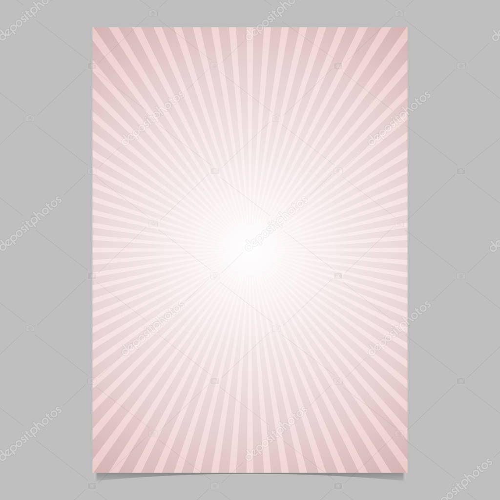Abstract gradient sunray brochure template - vector poster background