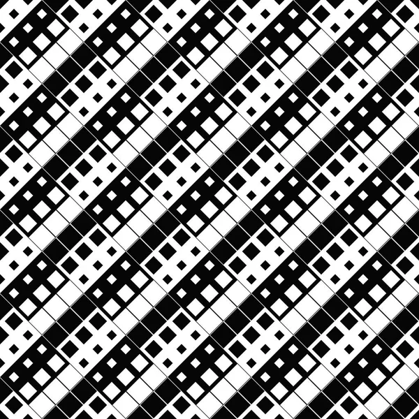Noir et blanc abstrait diagonale motif carré fond — Image vectorielle