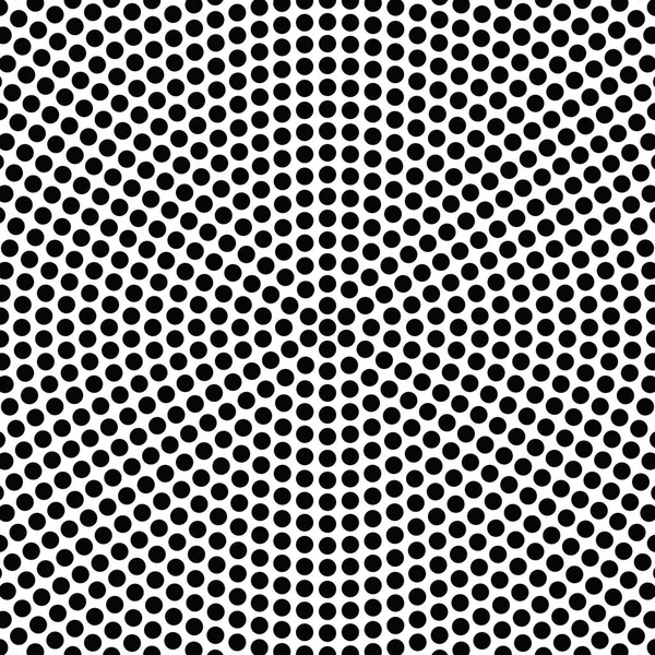 Halftone retro black and white round circle pattern background — Stock Vector