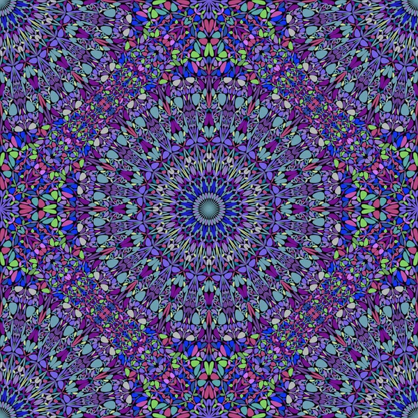 Folytonos geometriai keleti Mandala virág dísz mintás háttér — Stock Vector