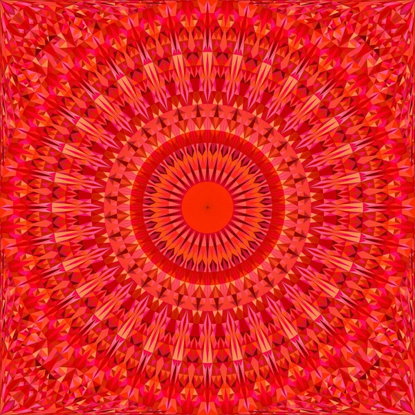 Vörös varrat nélküli Kaleidoszkóp minta háttér-absztrakt vektor Mandala háttérkép — Stock Vector
