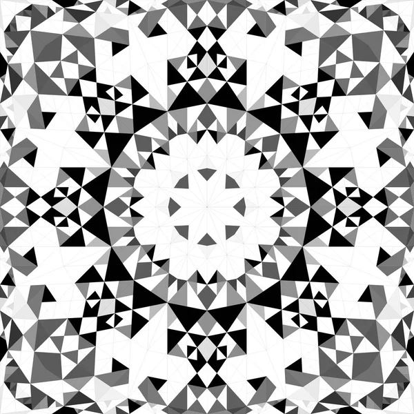 Szürke absztrakt ismétlődő háromszög mozaik Kaleidoszkóp háttérkép minta — Stock Vector