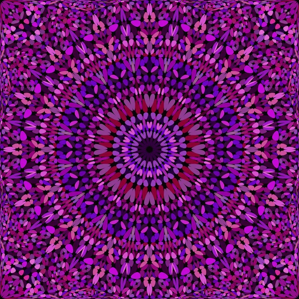 Purple seamless floral kaleidoscope mandala pattern background design — Stock Vector