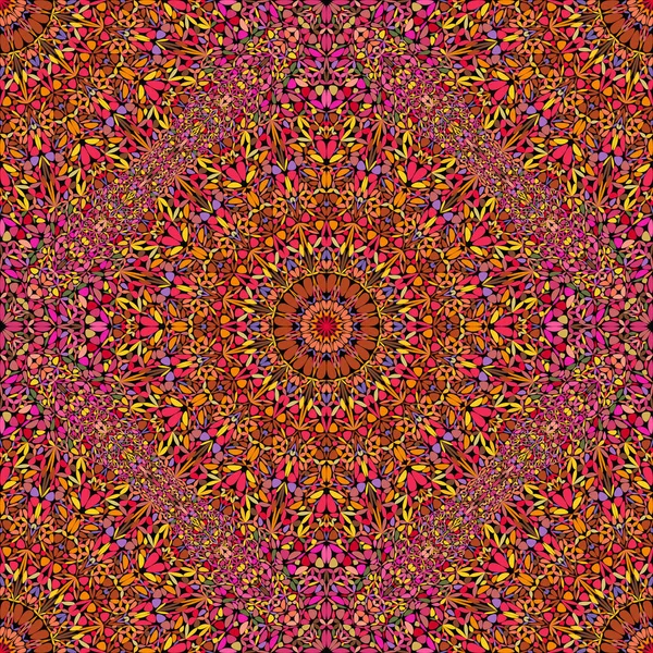 Inconsútil geométrica oriental mandala flor ornamento patrón fondo — Vector de stock