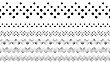 Geometrik soyut nokta desen lisi sayfa bölücü seti