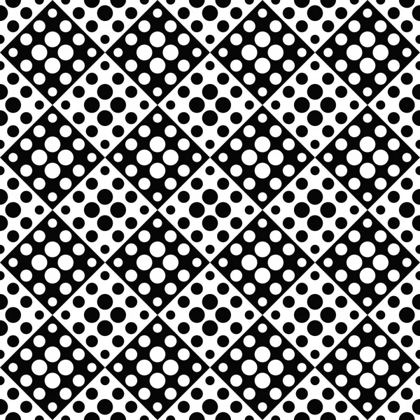 Black and white abstract geometrical dot pattern background — Stock Vector