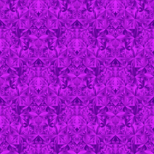 シームレスな多角形の花の三角形のパターンの背景デザイン — ストックベクタ