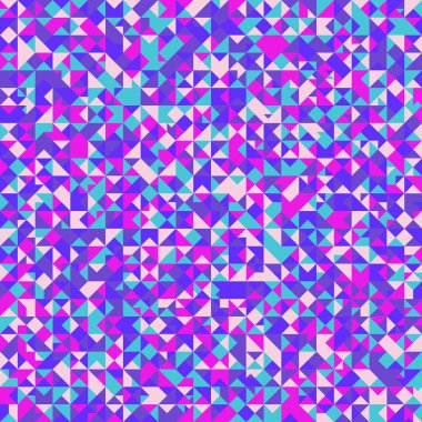 Renkli geometrik mozaik üçgen desen arka plan tasarımı