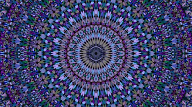 Renkli çiçek mandala desen duvar kağıdı - bohem vektör arka plan