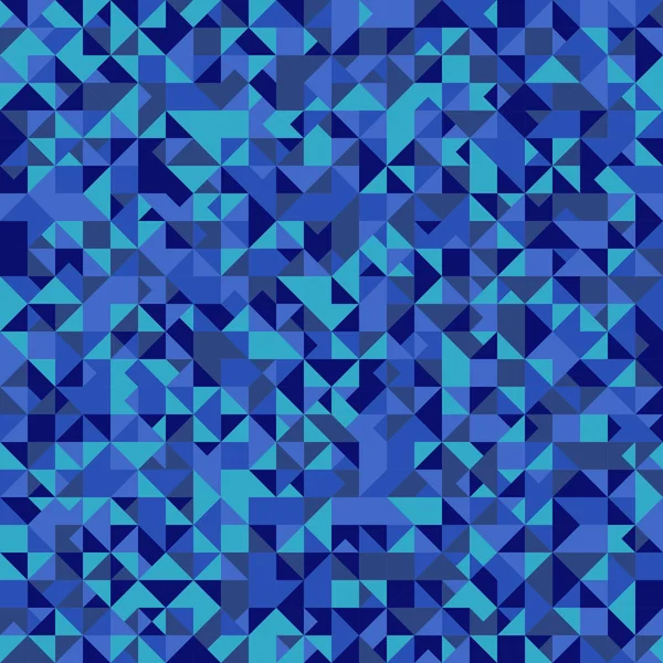 Blue polygonal geometrical triangle mosaic pattern background — Stock Vector