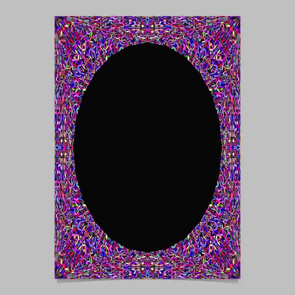 Kleurrijke abstracte bloemen sierlijke pagina grens sjabloon achtergrond — Stockvector