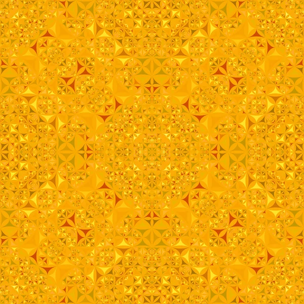 Orange seamless kaleidoscope pattern background - abstract tribal wallpaper — Stock Vector