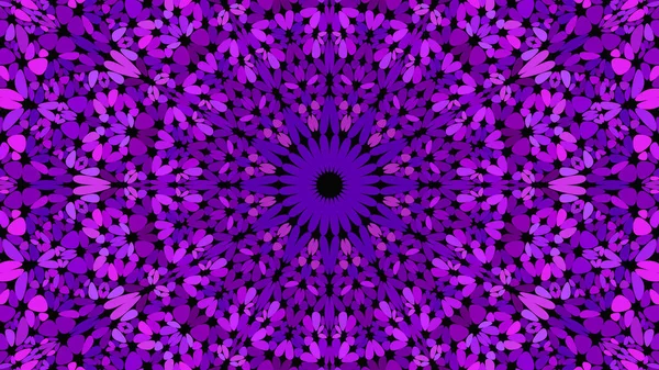 Lila virágos mozaik Mandala háttér-absztrakt bohém vektorgrafikus — Stock Vector