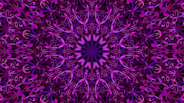 Purple Botanical Garden Mandala tapet-bohemiska vektor bakgrund — Stock vektor